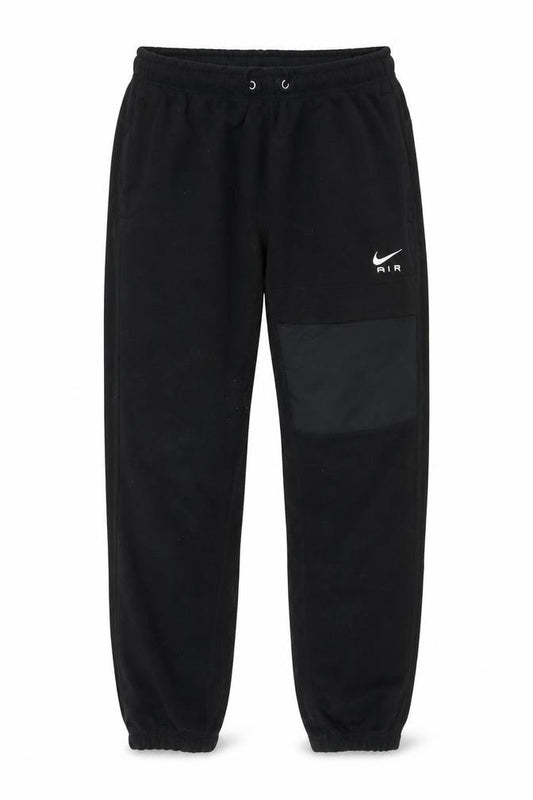 Front view of Nike Men's Black Therma-Fit Fleece Sweatpants, size S