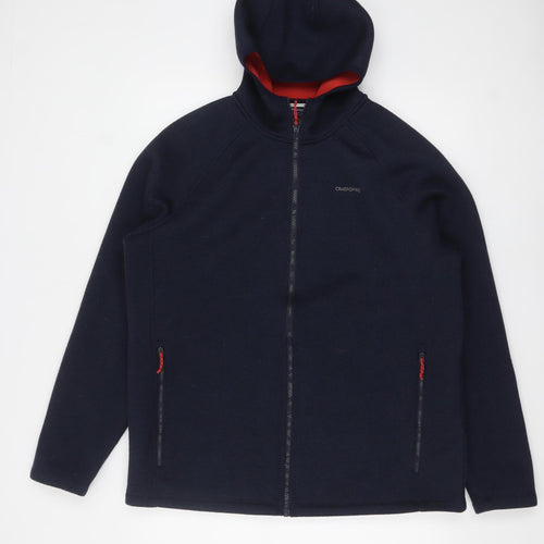 Craghoppers Mens Blue XL Full Zip Fleece Hoodie Outdoor