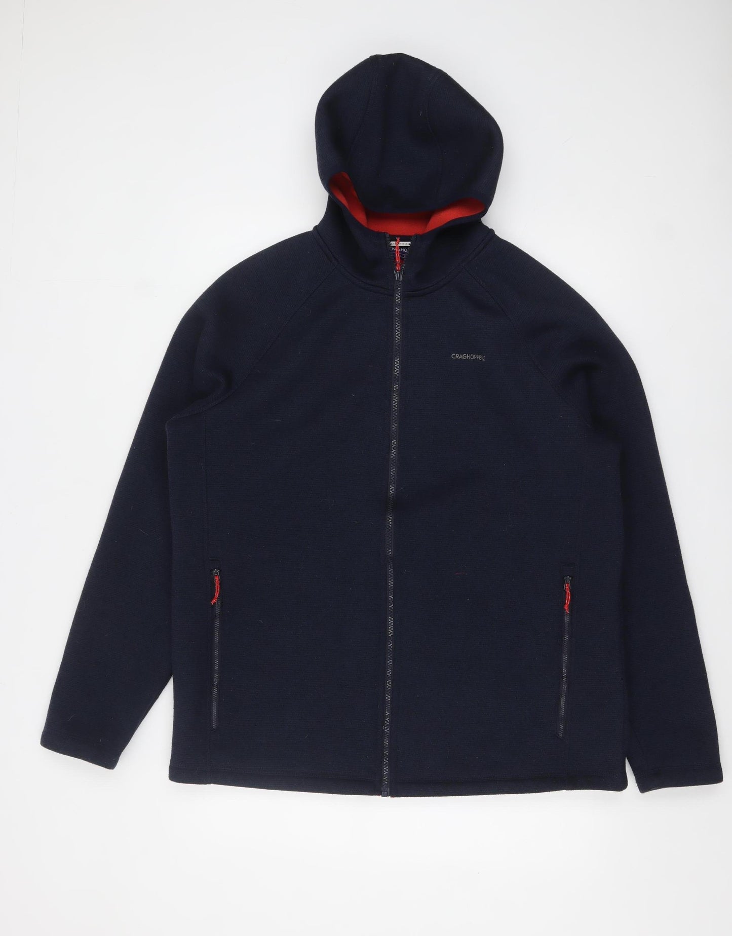 Craghoppers Mens Blue XL Full Zip Fleece Hoodie Outdoor