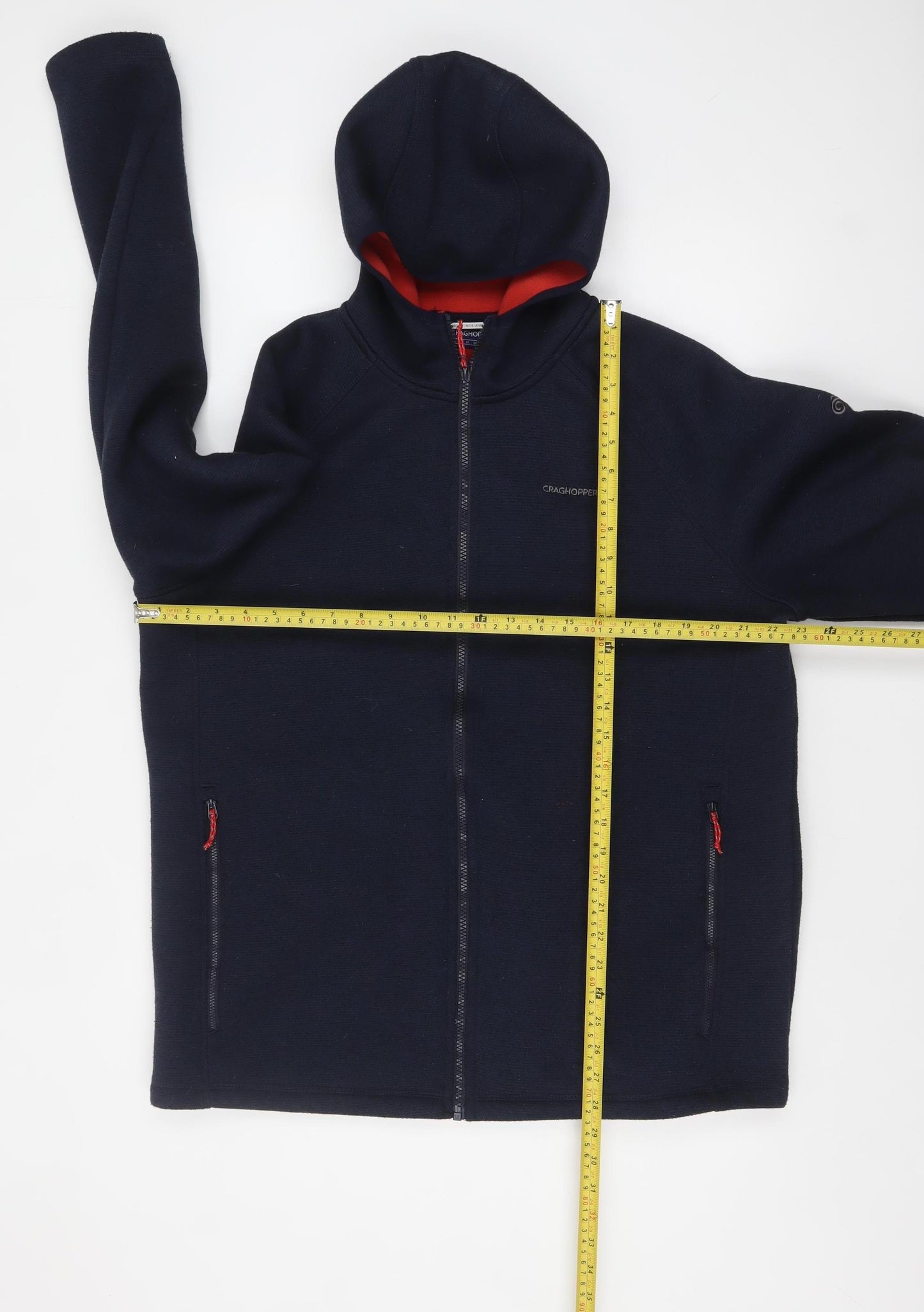 Craghoppers Mens Blue XL Full Zip Fleece Hoodie Outdoor