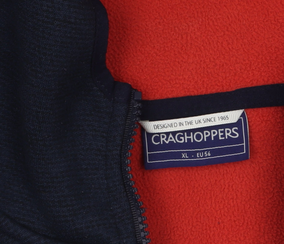 Craghoppers Mens Blue XL Full Zip Fleece Hoodie Outdoor