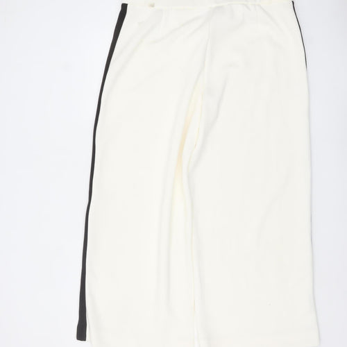 Marks and Spencer Women’s Ivory Straight Leg Trousers Size 20 Short