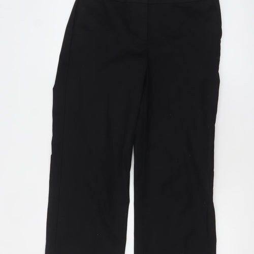 Boden Women's Black Cotton Straight Leg Dress Pants Size 12