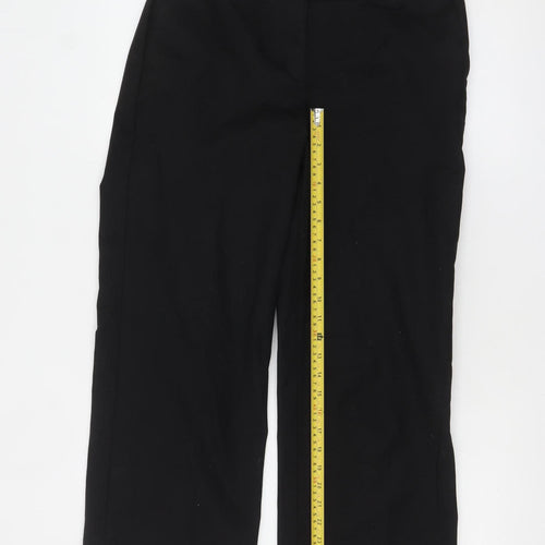Boden Women's Black Cotton Straight Leg Dress Pants Size 12