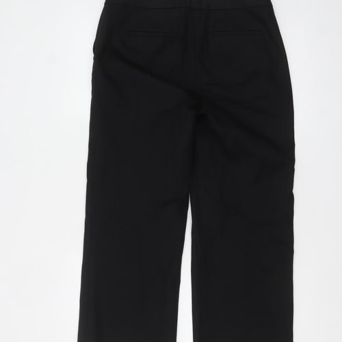 Boden Women's Black Cotton Straight Leg Dress Pants Size 12