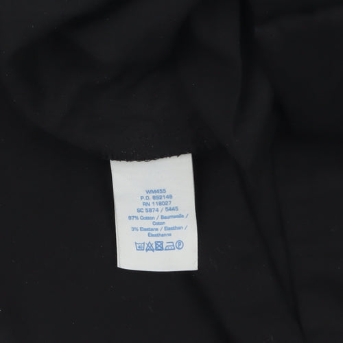 Boden Women's Black Cotton Straight Leg Dress Pants Size 12