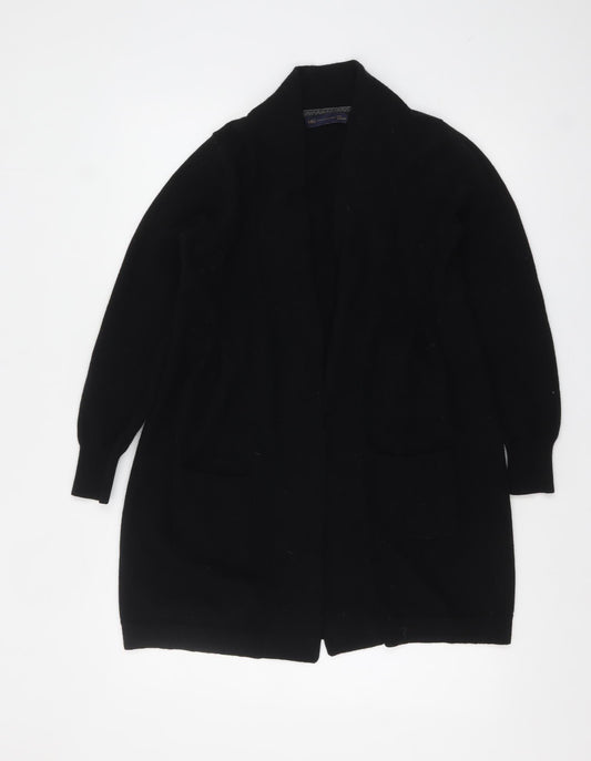Marks and Spencer Women’s Black 100% Cashmere Longline Cardigan UK 10