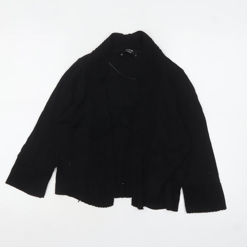 George Women’s Black Cotton Blend Cardigan Size 12 Long Sleeve