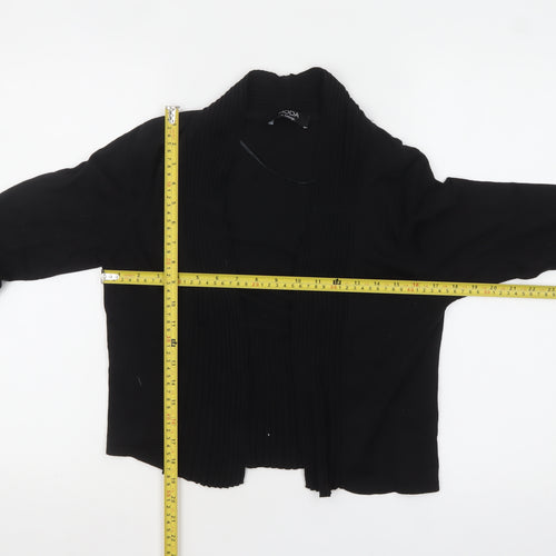 George Women’s Black Cotton Blend Cardigan Size 12 Long Sleeve