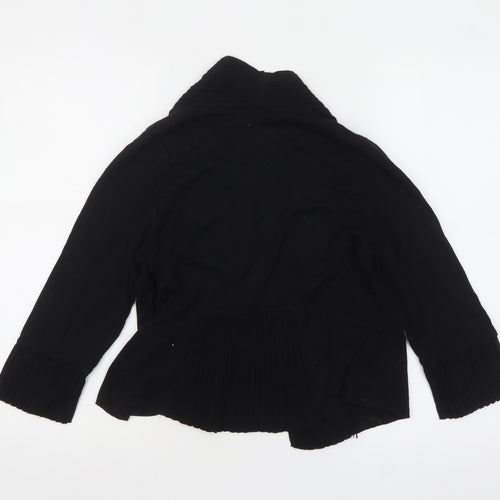 George Women’s Black Cotton Blend Cardigan Size 12 Long Sleeve