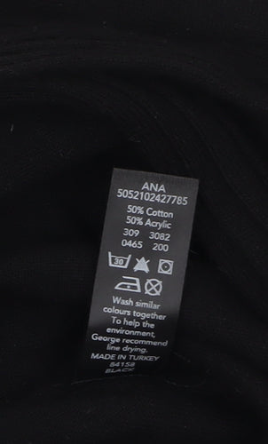 George Women’s Black Cotton Blend Cardigan Size 12 Long Sleeve