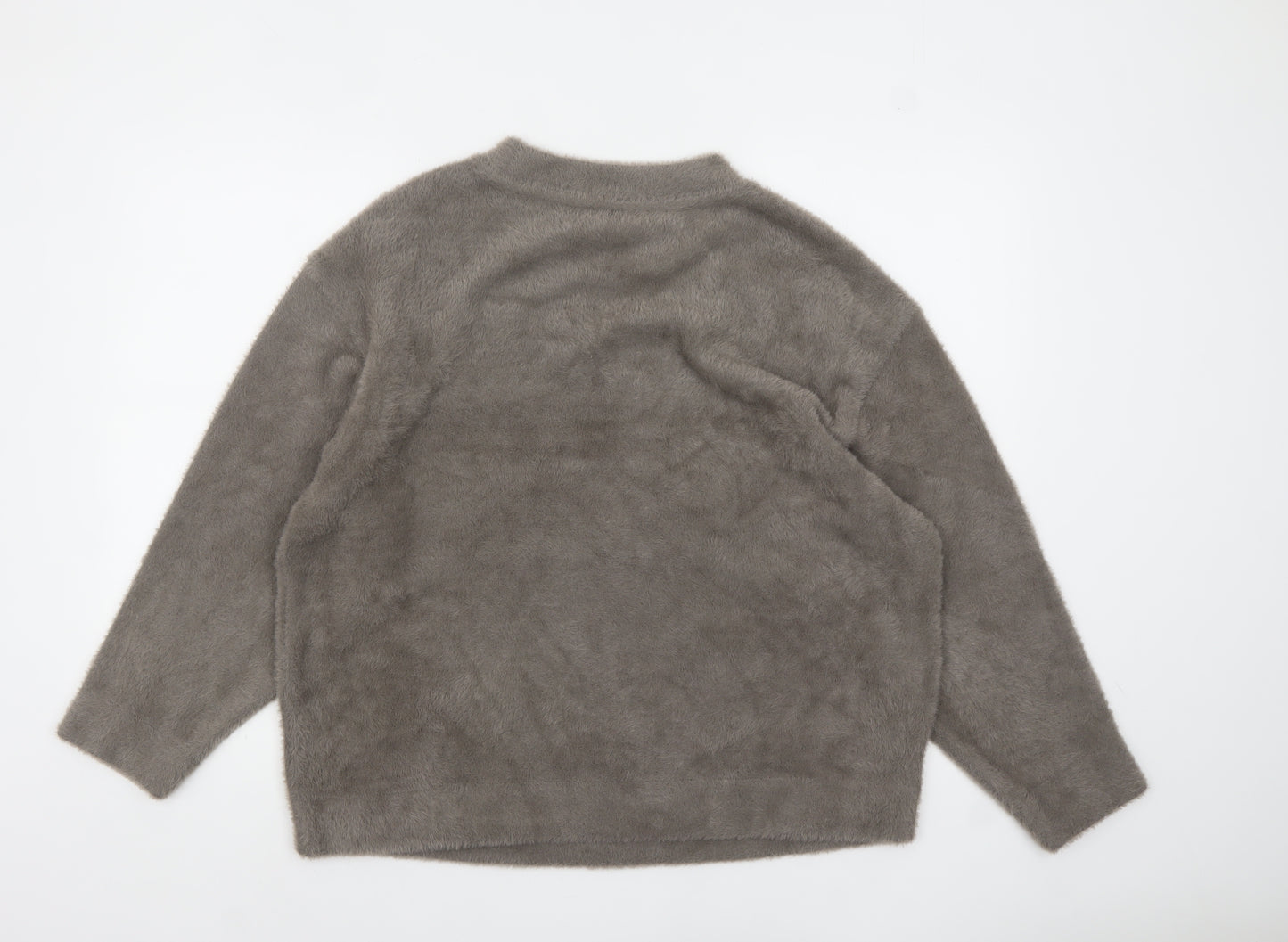 Marks and Spencer Womens Grey L Pullover Crew Neck Jumper