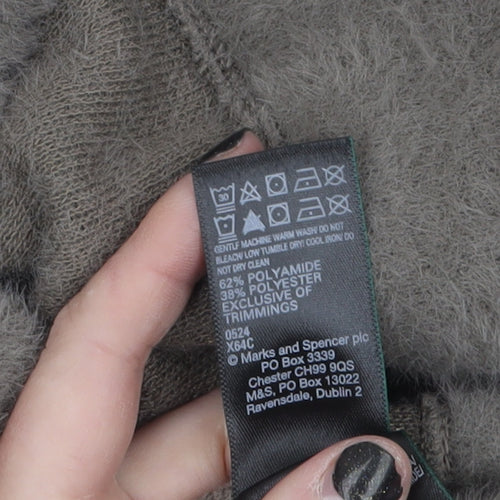 Marks and Spencer Womens Grey L Pullover Crew Neck Jumper