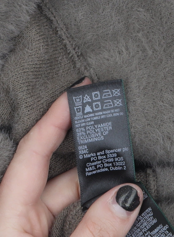 Marks and Spencer Womens Grey L Pullover Crew Neck Jumper