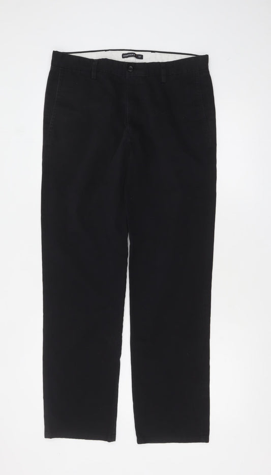 Dockers Men's Black Slim Fit Chino Trousers 33x32