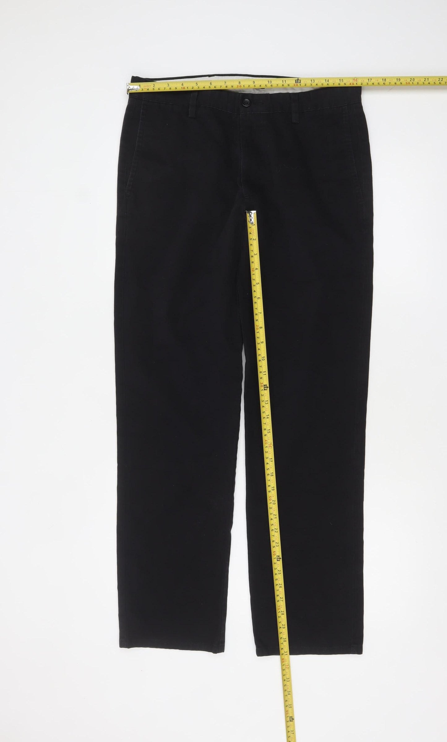 Dockers Men's Black Slim Fit Chino Trousers 33x32