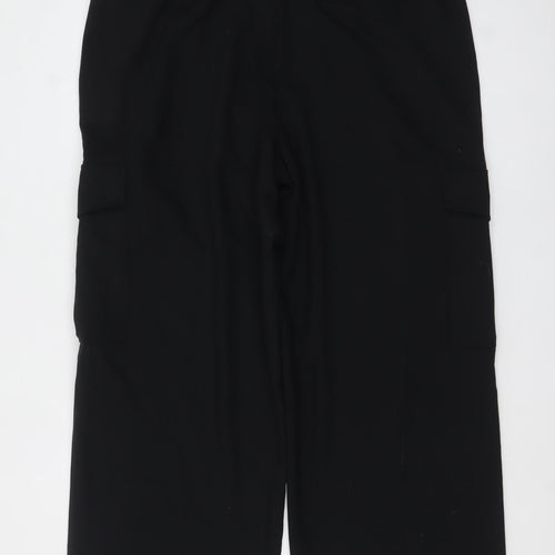 Marks and Spencer Women Black Cargo Trousers Size 20 Regular