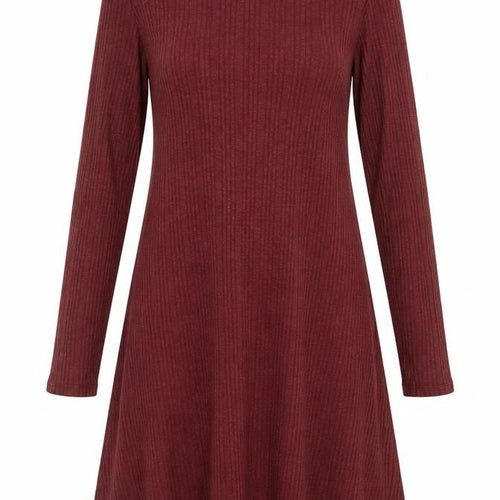 Marks and Spencer Women Red Knit A-Line Dress Size 10
