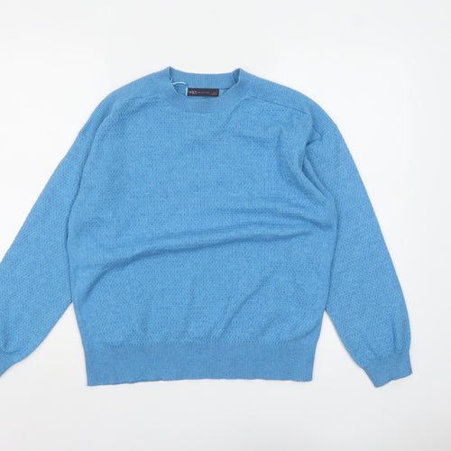 Marks and Spencer Women’s Blue Knit Crew Neck Pullover Jumper M