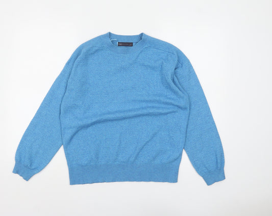 Marks and Spencer Women’s Blue Knit Crew Neck Pullover Jumper M