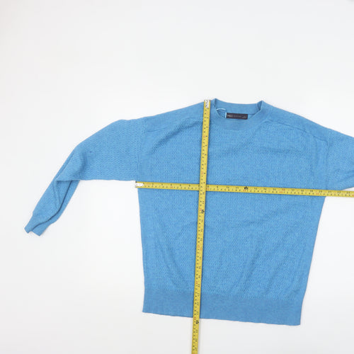 Marks and Spencer Women’s Blue Knit Crew Neck Pullover Jumper M