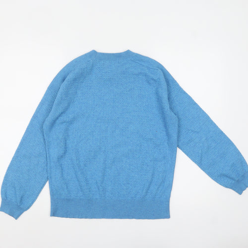 Marks and Spencer Women’s Blue Knit Crew Neck Pullover Jumper M