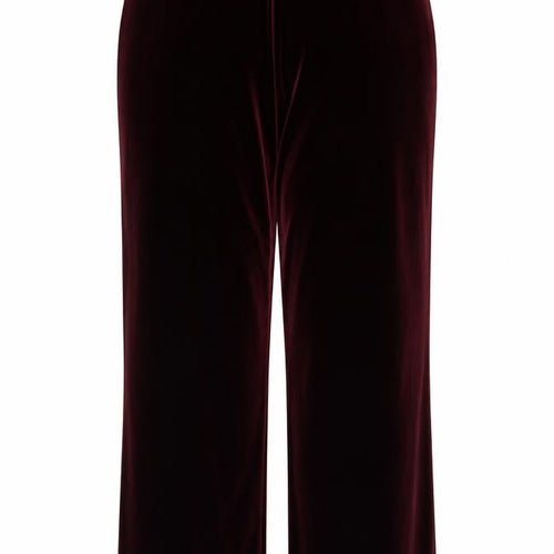 Marks and Spencer Womens Red Velvet Straight Trousers Size 20