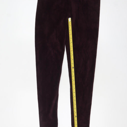 Marks and Spencer Women’s Purple Velour Leggings Size 12 Tall