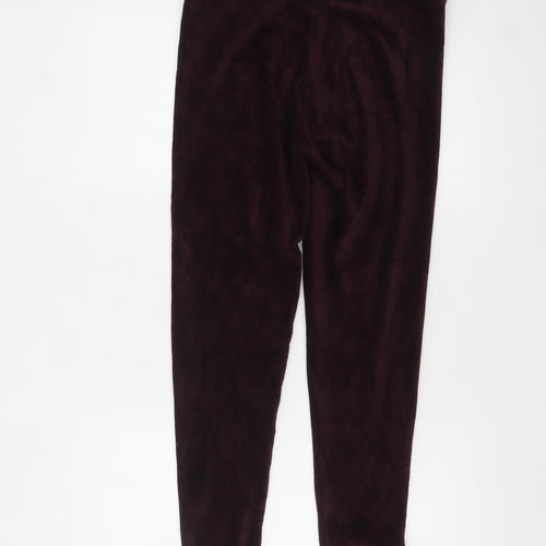 Marks and Spencer Women’s Purple Velour Leggings Size 12 Tall