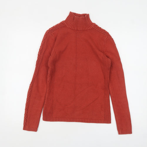 Principles Women’s Red Roll Neck Cotton Jumper Size 12