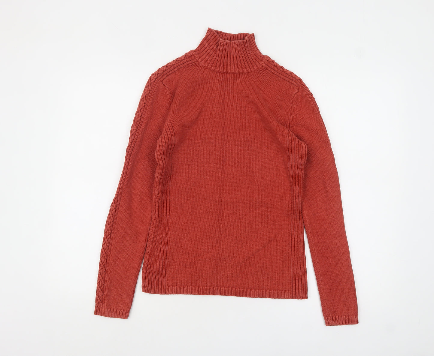 Principles Women’s Red Roll Neck Cotton Jumper Size 12