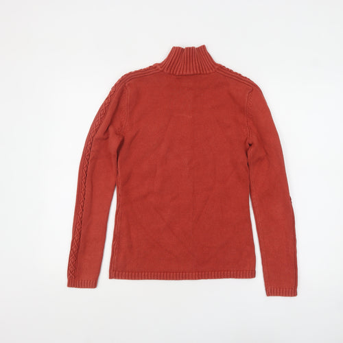 Principles Women’s Red Roll Neck Cotton Jumper Size 12
