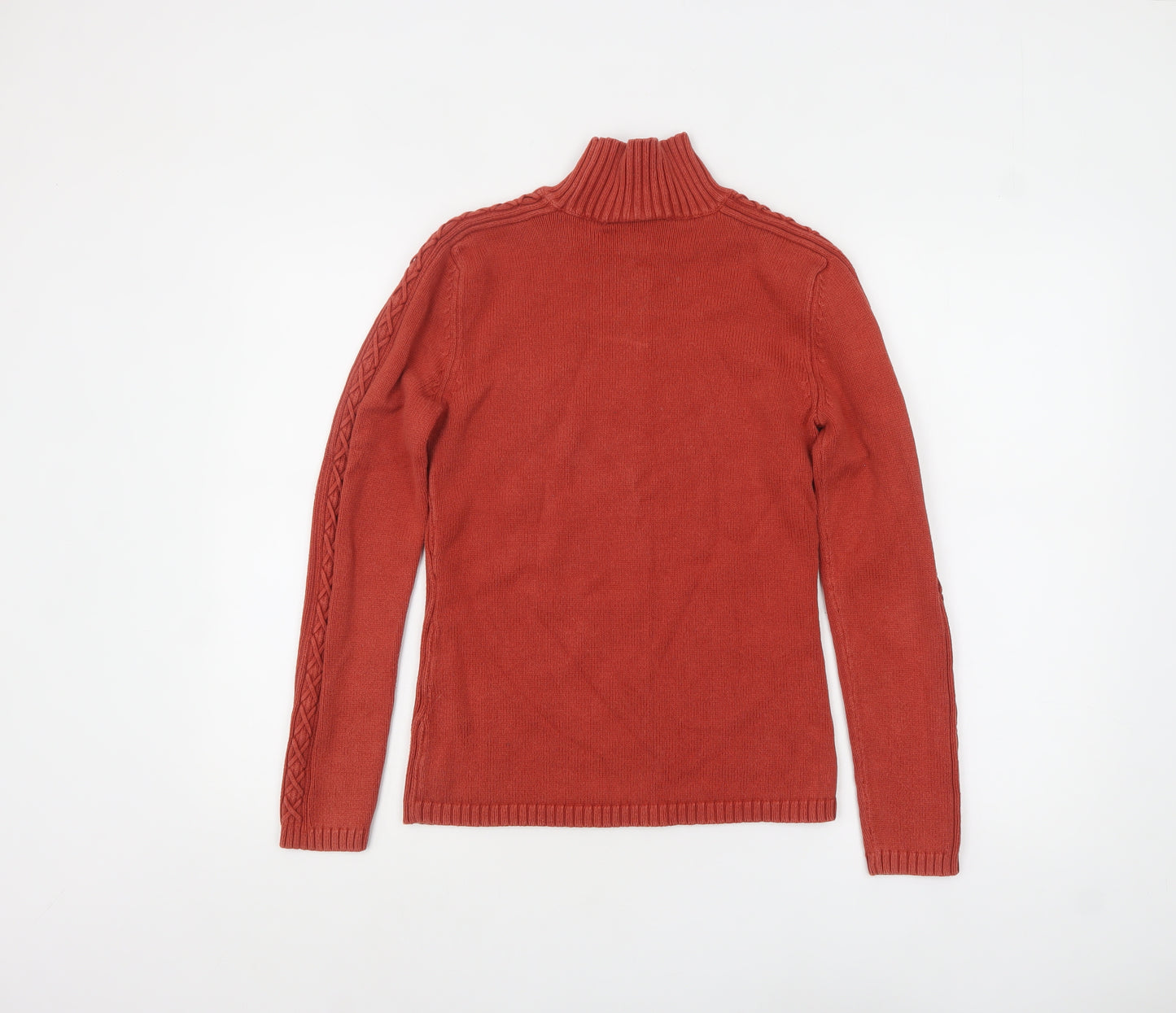 Principles Women’s Red Roll Neck Cotton Jumper Size 12