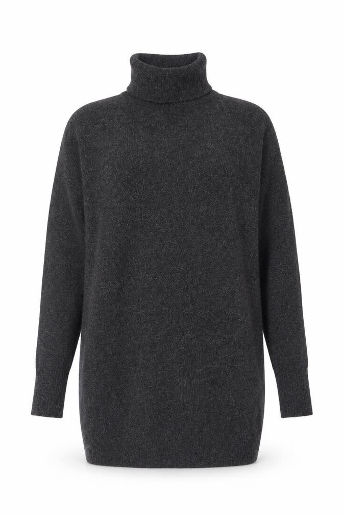 Vero Moda Womens Grey Roll Neck Long Sleeve Chunky Knit Jumper XS