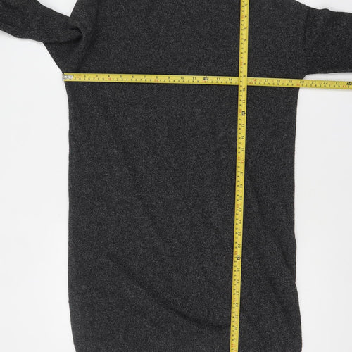 Vero Moda Womens Grey Roll Neck Long Sleeve Chunky Knit Jumper XS