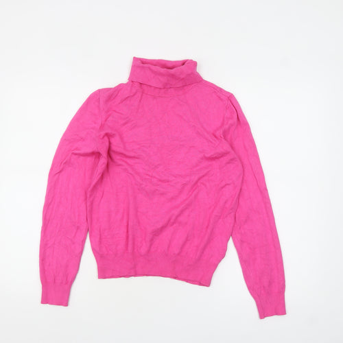 Marks and Spencer Women’s Pink Roll Neck Jumper Size 10