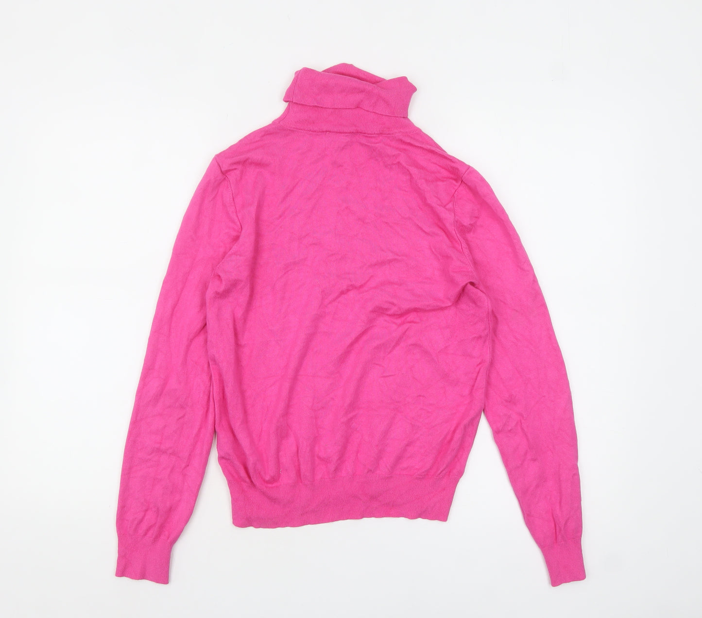 Marks and Spencer Women’s Pink Roll Neck Jumper Size 10