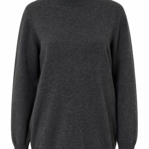 Laura Scott Women's Grey Roll Neck Long Sleeve Knit Jumper Size 16