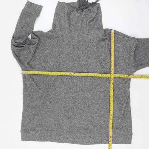 F&F Women’s Grey High Neck Knit Pullover Jumper Size 18