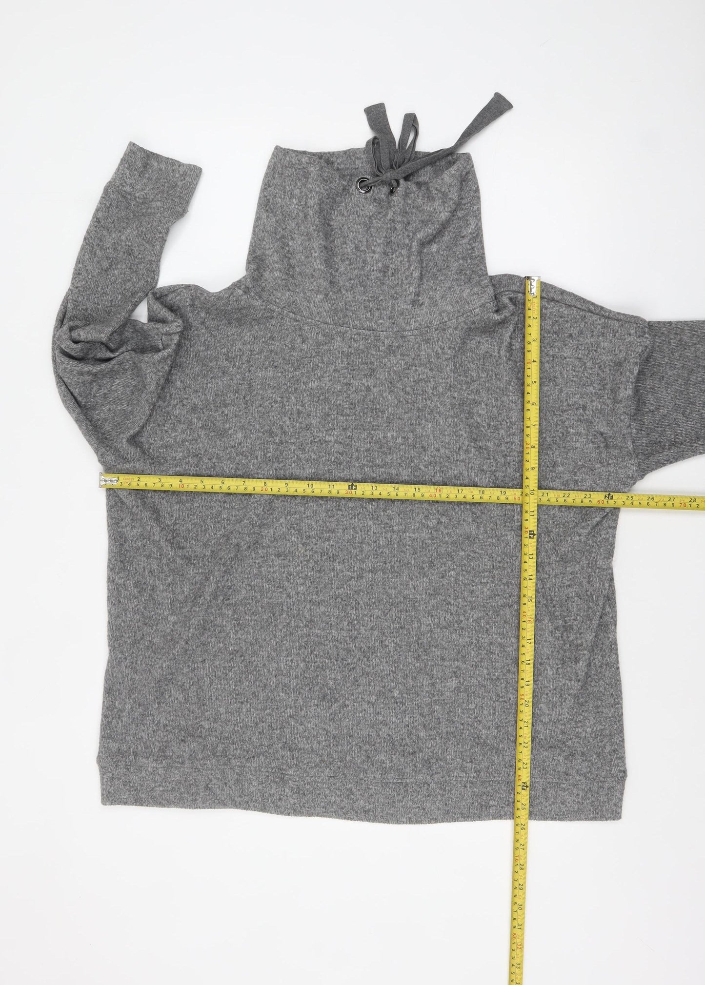 F&F Women’s Grey High Neck Knit Pullover Jumper Size 18