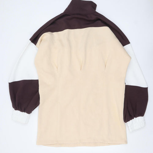 Missguided Women’s Beige Colourblock T-Shirt Dress UK 8 Tall