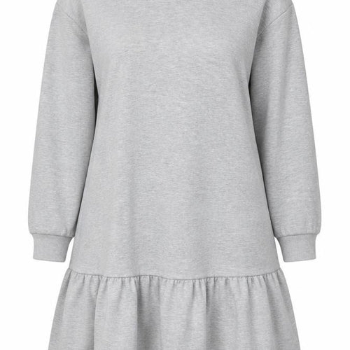 Nutmeg Women Grey Size 16 Long Sleeve Swing Dress