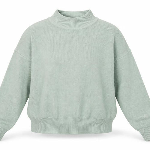 H&M Divided Women’s Green Mock Neck Knit Jumper Size 12