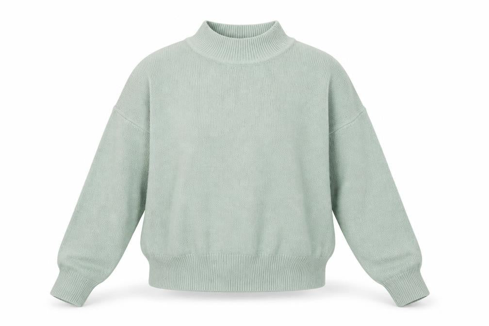 H&M Divided Women’s Green Mock Neck Knit Jumper Size 12