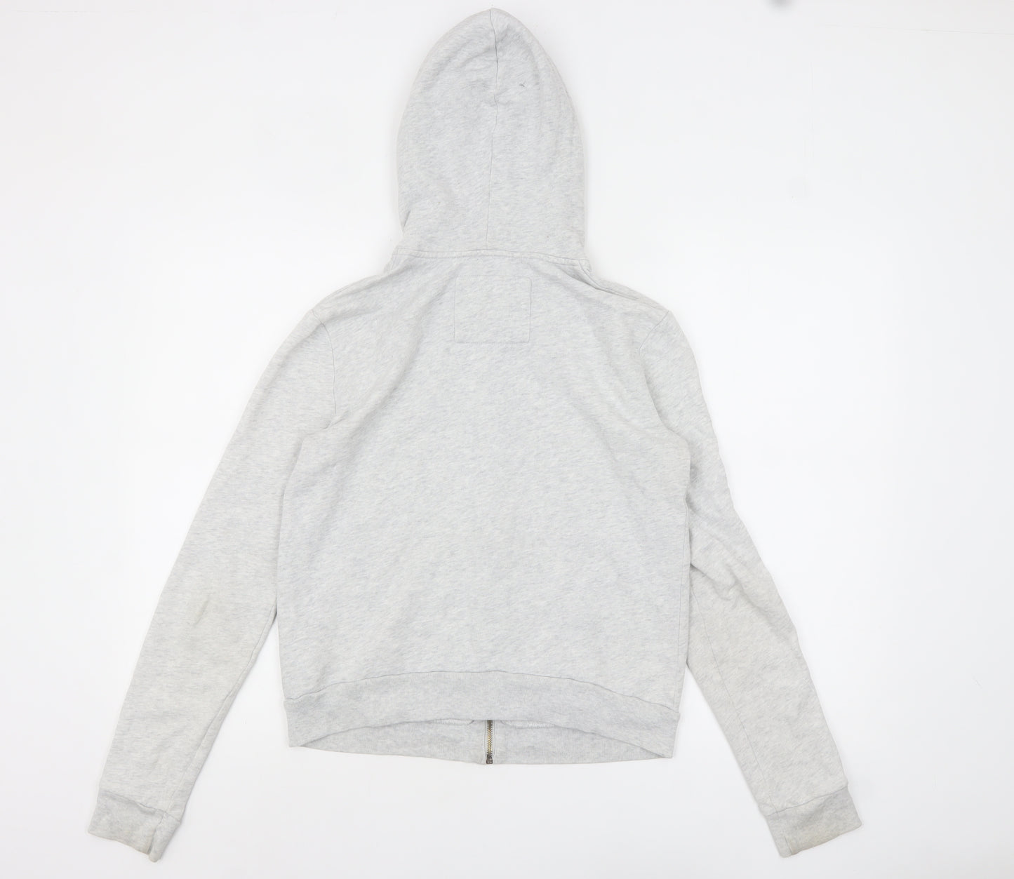 Abercrombie & Fitch Women Grey Full Zip Hoodie Size S Cotton Blend