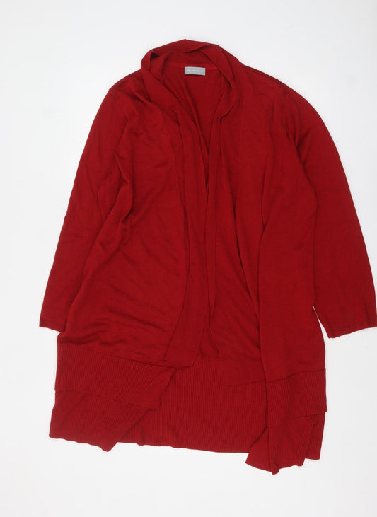 Marks and Spencer Per Una Red Women’s Size 22 Long Sleeve Open Knit Cardigan