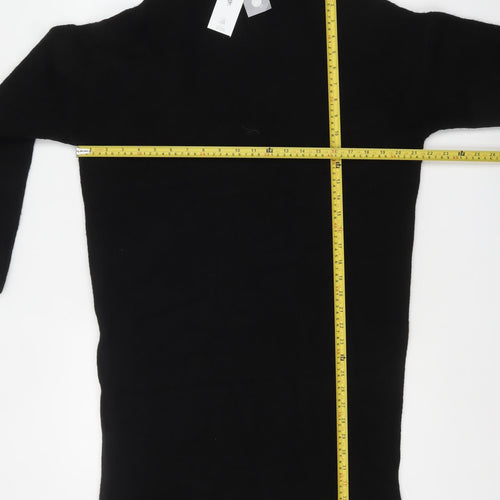 George Women’s Black Roll Neck Jumper Dress Size 12-14