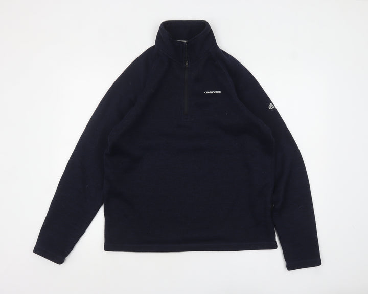Craghoppers Men's Blue Fleece Half Zip Pullover Sweatshirt L