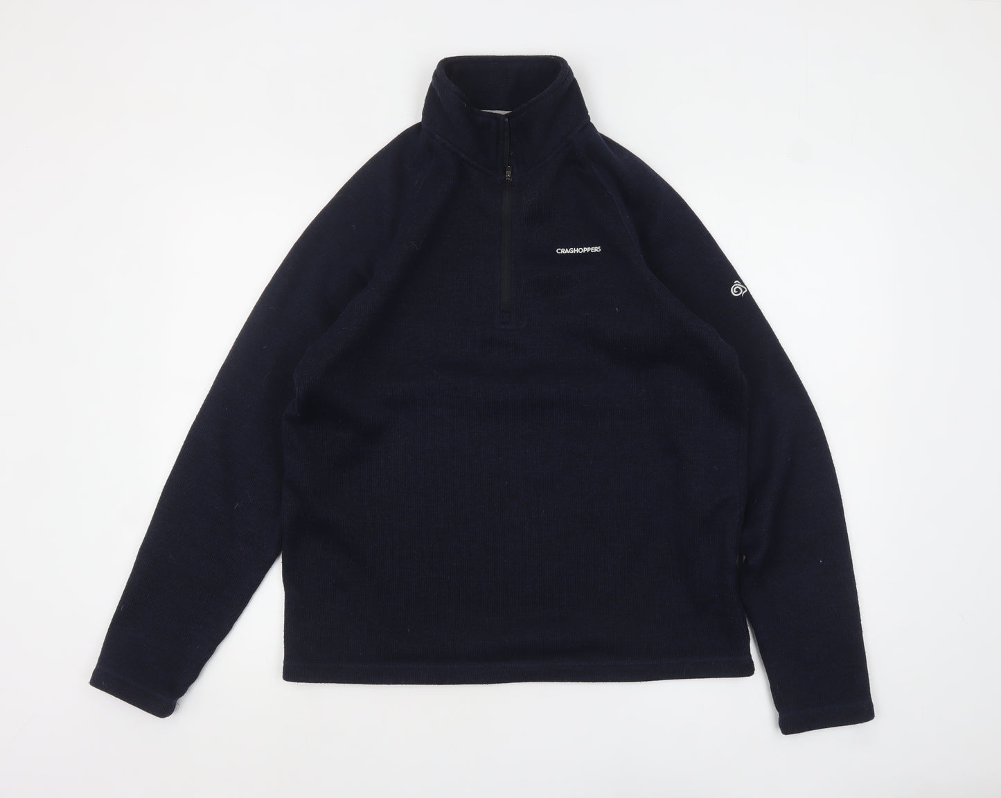 Craghoppers Men's Blue Fleece Half Zip Pullover Sweatshirt L