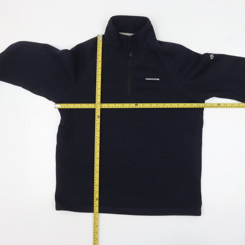 Craghoppers Men's Blue Fleece Half Zip Pullover Sweatshirt L